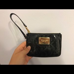 Micheal Kors Black Wristlet